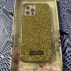 Nanette Lepore Gold Glitter iPhone 12/12 Pro Case